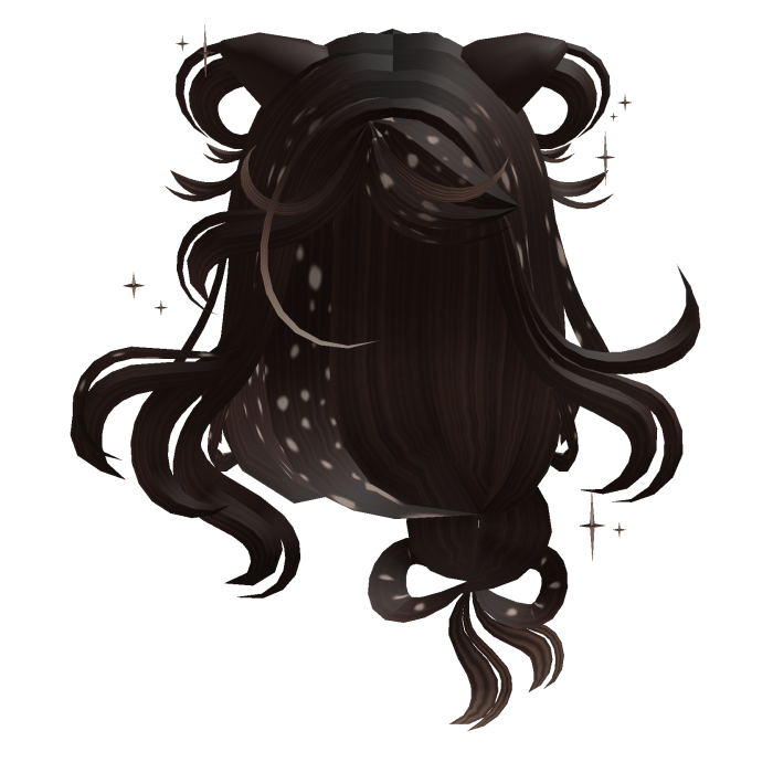 Soft Pretty Messy Cute Deer Hair (Darker Brown) ۶ৎ