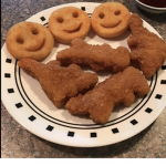 Dino nuggets and :) fires