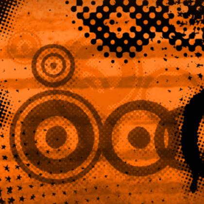 Orange Emo Skull Scene