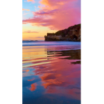 The lovely sunset