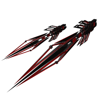 1.0] Red Black Dual Waist Cyberpunk Sword X1 | Roblox Item