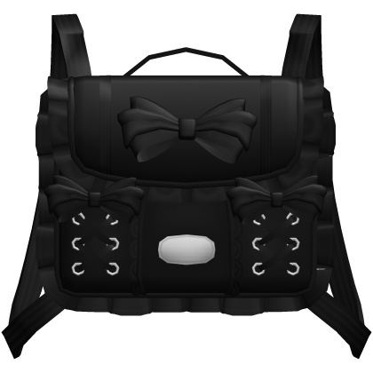 ♡ black adorable bow school bag (1.0)