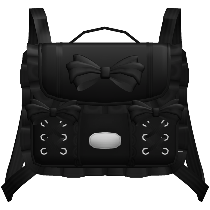 ♡ black adorable bow school bag (1.0)