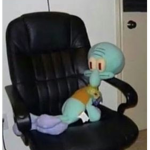 Squidward on a chair!!!!!!!!!!!!! By ropemaster87
