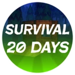 Survive 20 Days in Easy Survival Roblox badge thumbnail