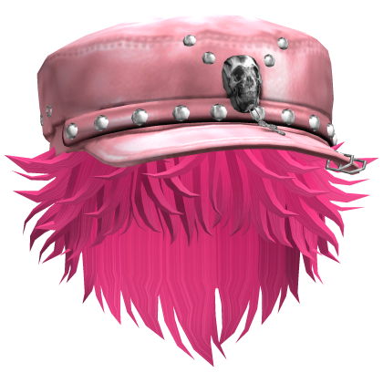 Fluffy Emo Pink Beret Y2K Boy Hair (Pink)