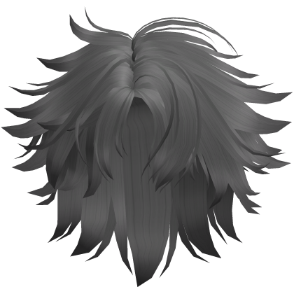  Middle Part Anime Boy Hair (Grey) Roblox item