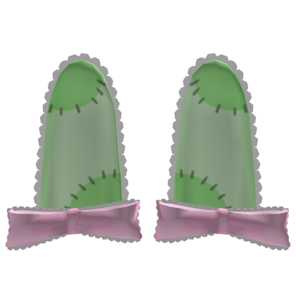 🧟🐰 kawaii halloween zombie bunny lace ears Roblox item