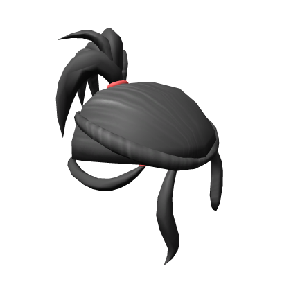 hair black ponytail  Roblox item