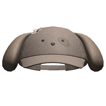 Kawaii Puppy Cap Faded Beige