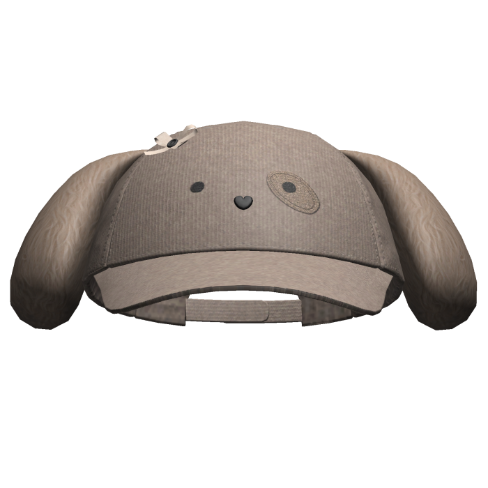 Kawaii Puppy Cap Faded Beige