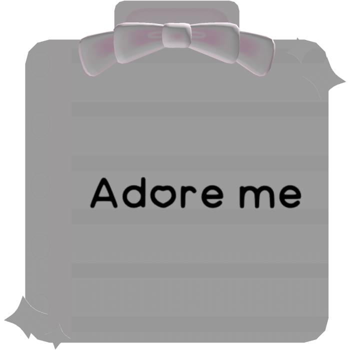 ♡꒱ cutesi adore me note in pink & black