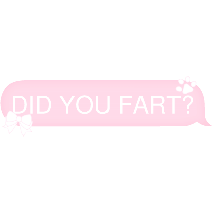DID YOU FART? Text