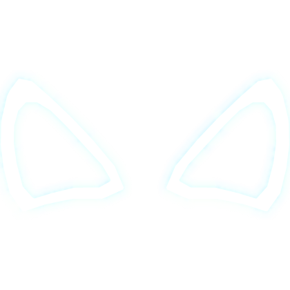 (EMISSIVE) Glowing Ghost Cat Ears