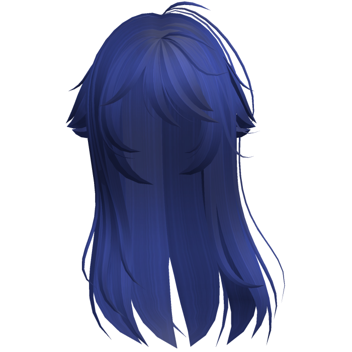 Blue Shy Moe Cat Girl Windy Whispy Hair