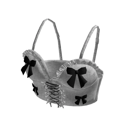 White Ruffle Crop Top thumbnail