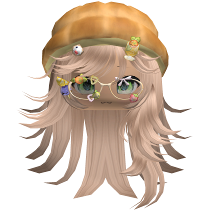 ♡ Igari Spiky Long Hair W/Bread Hat (Blonde)