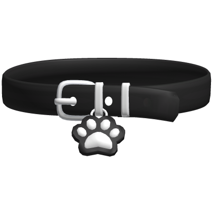 ꒰ kawaii black and silver collar paws thumbnail