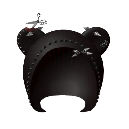 red gothic emo hood spiked studs vkei cross  Roblox item