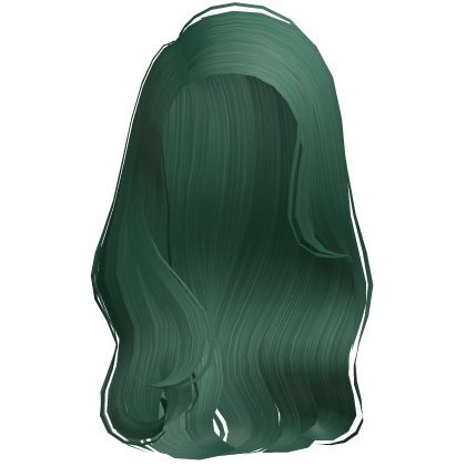 Dolly Side Part Wavy Hair (Green)