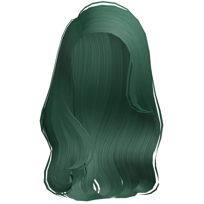 Dolly Side Part Wavy Hair (Green)