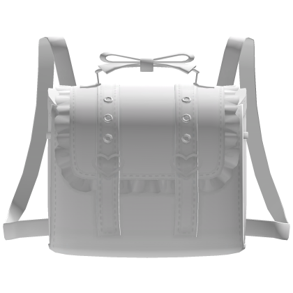 1.0 kawaii ruffled randoseru backpack in white