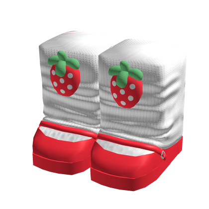 Strawberry Leg Warmers with Doll Shoes 3.0
