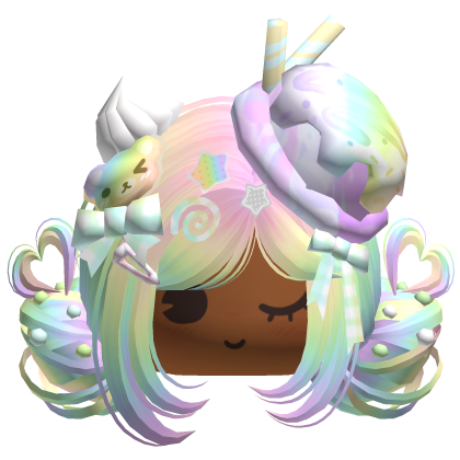 ♡ Ice Cream Girly Buns (Rainbow)