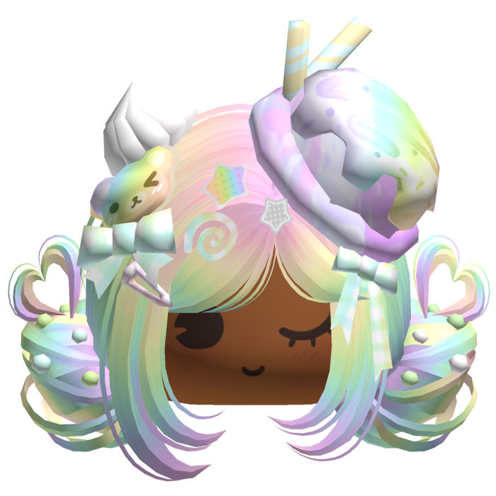 ♡ Ice Cream Girly Buns (Rainbow)