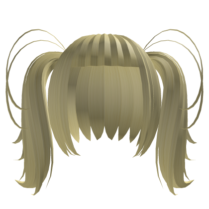 Cute anime magical fluffy hair in blonde Roblox item