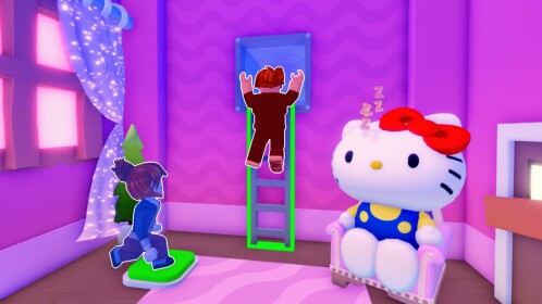 Team Hello Kitty House Escape! (TEAMWORK OBBY)