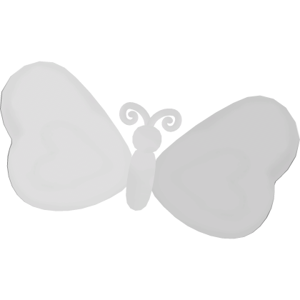 ♡ kawaii white butterfly bubbly hair clip Roblox item