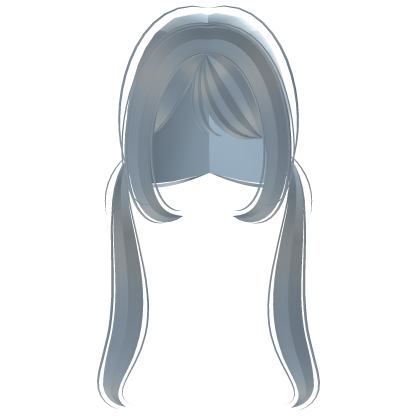 ♡ pigtails kawaii fofas em azul pastel  Roblox item