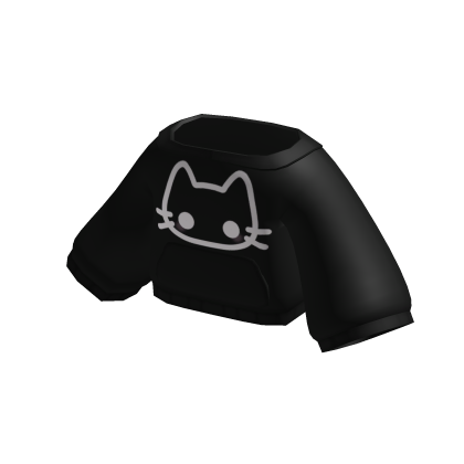 ♡ : FREE cute black kitty hoodie