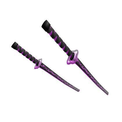 Pink Dual Enchanted Katanas