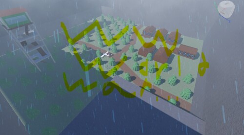 Untitled war game (Fly over to enemy base)