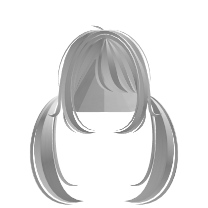 ♡ eepy cute messy low pigtails white Roblox item