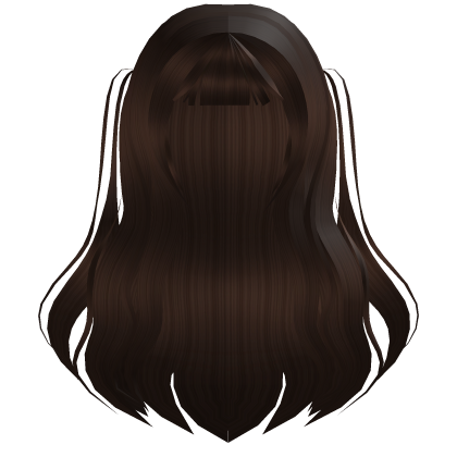 𐂯 ethereal wavy twintails in brown Roblox item