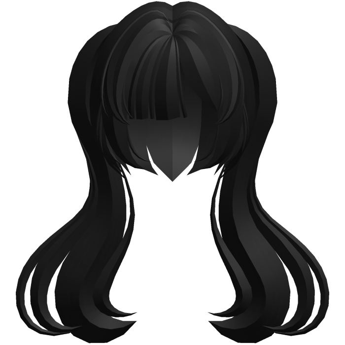 moe thick long fluffy ponytails black