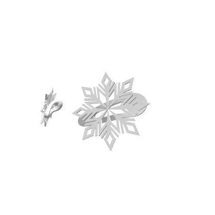 Roblox Item Snowflake Hair Clips