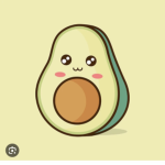 Hier bin ich ihr Avocados