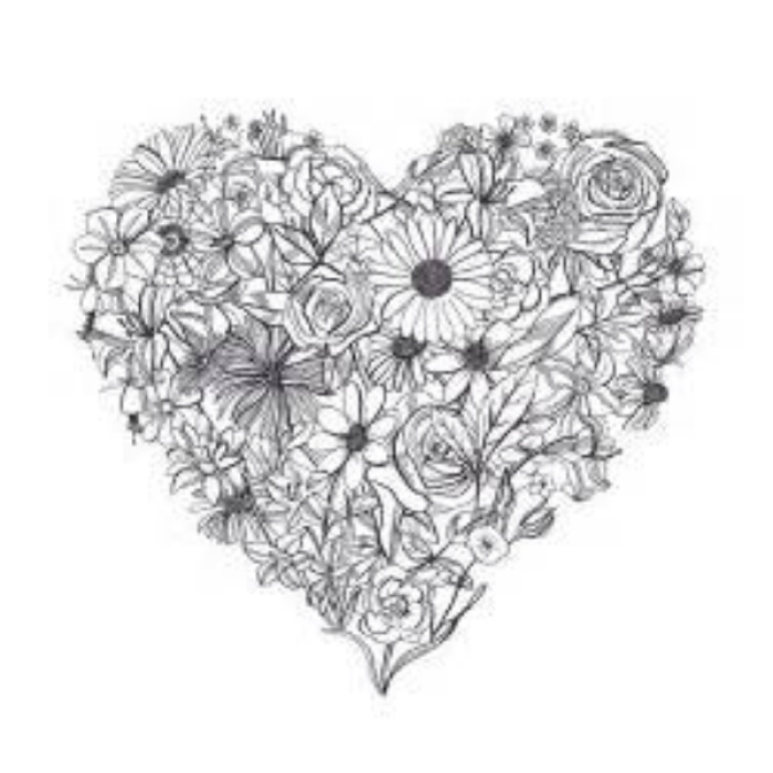 Beautiful Flower Heart Roblox decal