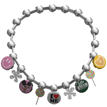 ⚜️• Bottle Cap w/ Charms Necklace Silver thumbnail