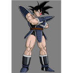 Saiyans from dragon ball online fighting
