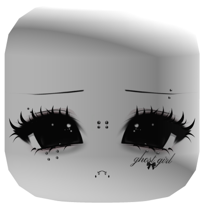 ⸸ cute moe emo girl face w piercings