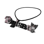 dylena pink and black necklace 3.0