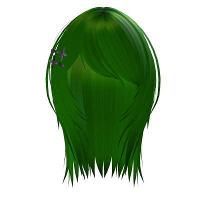 Edgy Scene Hair - Green