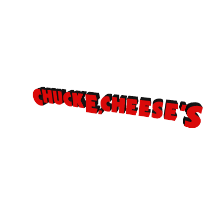 chuck e cheese 3d sign