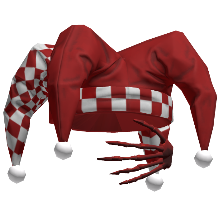 Black & Red Jester Clown Hat Vkei Emo Dashie Hair