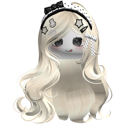 ♡ Silky Waves w/ Bunny Charms (Beige) Roblox item